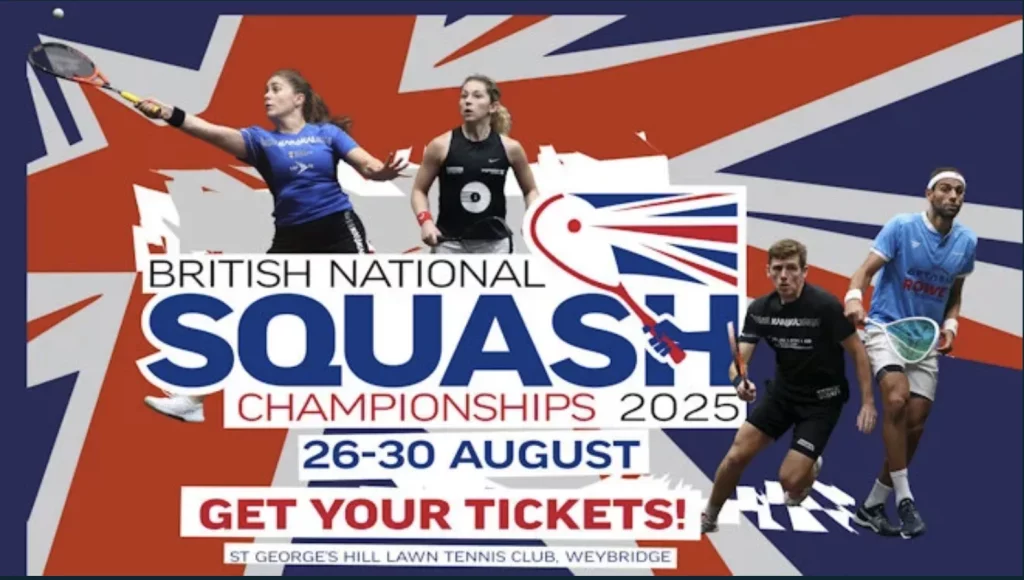British Nationals Squash Championship, 26-30 August 2025